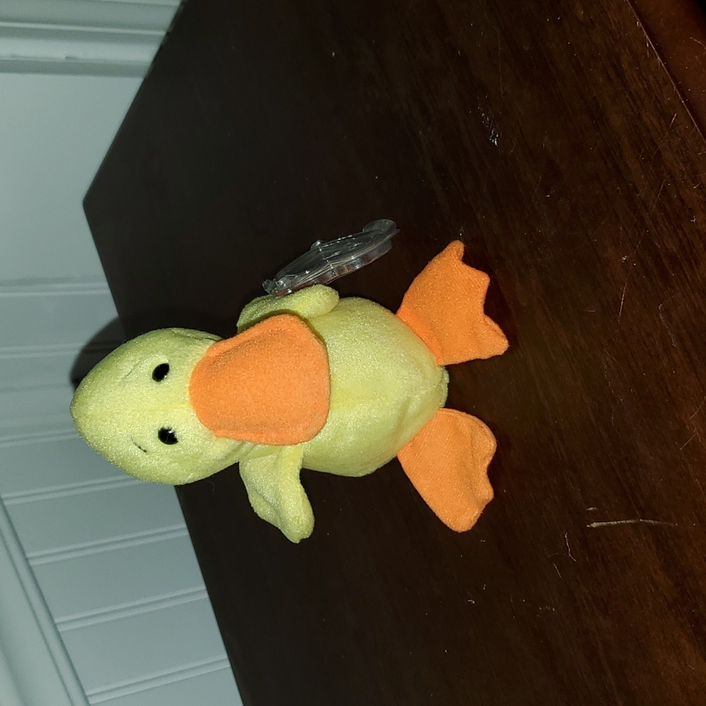 Quackers Beanie Baby 1993 with tags Original